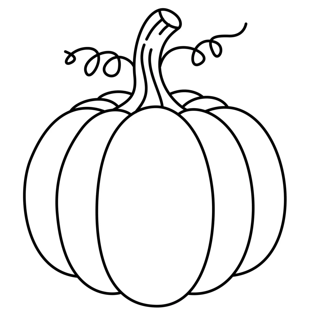 Desenho de abobora para colorir é imprimir - educação infantil (página 1)